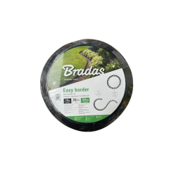 Okraj kvetinového záhonu, čierny 10m x 50mm EASY BORDER BRADAS