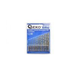 Sada 13ks HSS vrtákov do kovu HEX 1,5-6,5mm GEKO