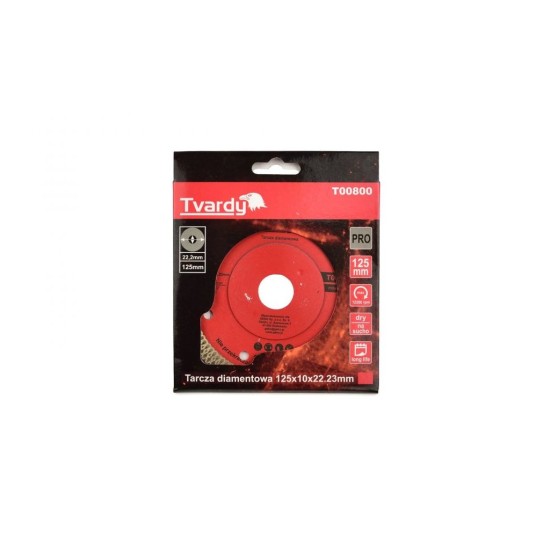 Diamantový rezací kotúč 125x10x22,23mm na dlaždice a kameň TVARDY