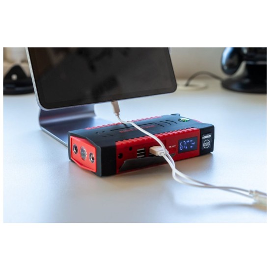 Powerbanka 19000mAh, 500-1000A s funkciou štartu a svetlom BASS Powerbanka 19000mAh, 500-1000A s funkciou štartu a svetlom BASS