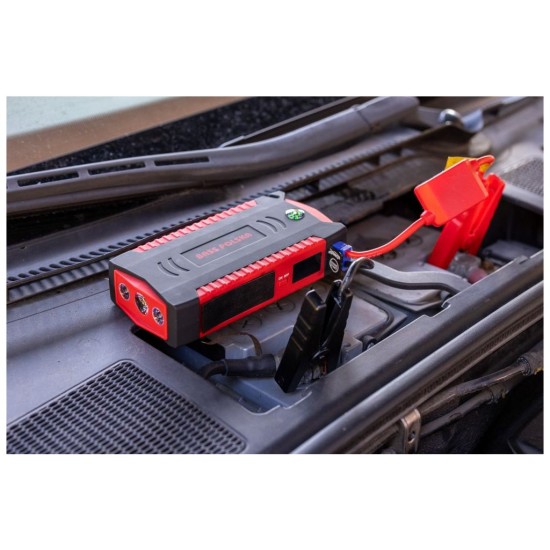 Powerbanka 19000mAh, 500-1000A s funkciou štartu a svetlom BASS Powerbanka 19000mAh, 500-1000A s funkciou štartu a svetlom BASS