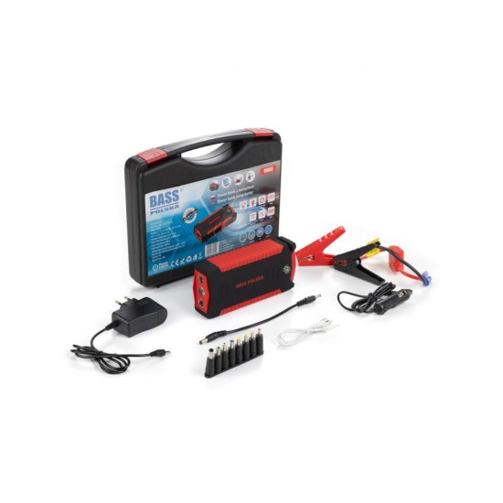Powerbanka 19000mAh, 500-1000A s funkciou štartu a svetlom BASS Powerbanka 19000mAh, 500-1000A s funkciou štartu a svetlom BASS