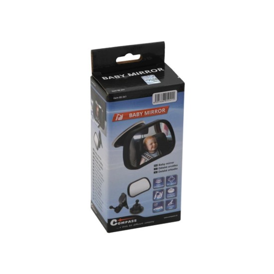 Detské zrkadlo na čelné sklo 90x60mm COMPASS Detské zrkadlo na čelné sklo 90x60mm COMPASS