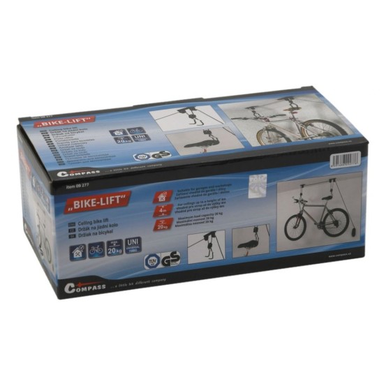 TÜV/GS COMPASS stropný držiak na bicykel