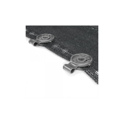 Upevňovacia spona na siete, látky, sivá, BUNGEE CORD CLIPS