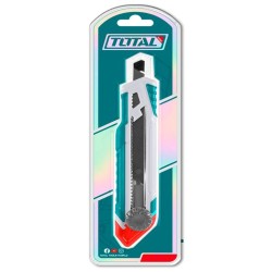 Nůž ulamovací s kovovou výztuhou a kolečkem, 18mm TOTAL Nůž ulamovací s kovovou výztuhou a kolečkem, 18mm TOTAL