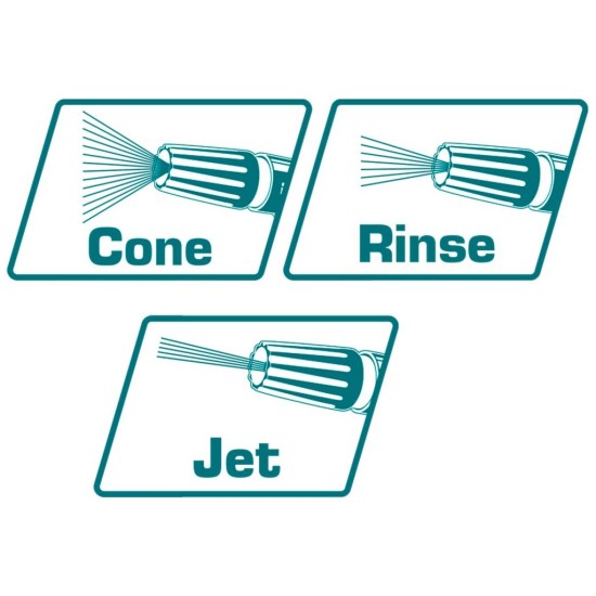 Postřikovač zahradní, ABS plast, nastavitelný, TOTAL