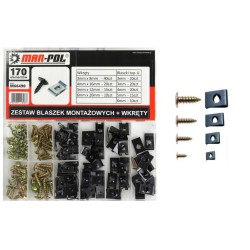 Samorezné skrutky a pružinové matice pre karosériu, sada 170 ks MAR-POL