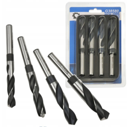 HSS vrtáky do kovu 14-20 mm, sada 4 ks GEKO