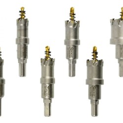 Vrtáky do kovu TCT, 16 - 35 mm, sada 6 ks GEKO