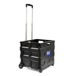 Prepravný skladací box, nákupný vozík na kolieskach 35 kg GEKO