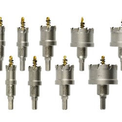 TCT Kovové korunkové vrtáky, 16 - 53 mm, súprava 10 ks GEKO TCT Kovové korunkové vrtáky, 16 - 53 mm, súprava 10 ks GEKO