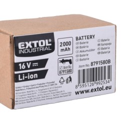 Akumulátor batérie, 16V Li-ion, 2000mAh EXTOL INDUSTRIAL