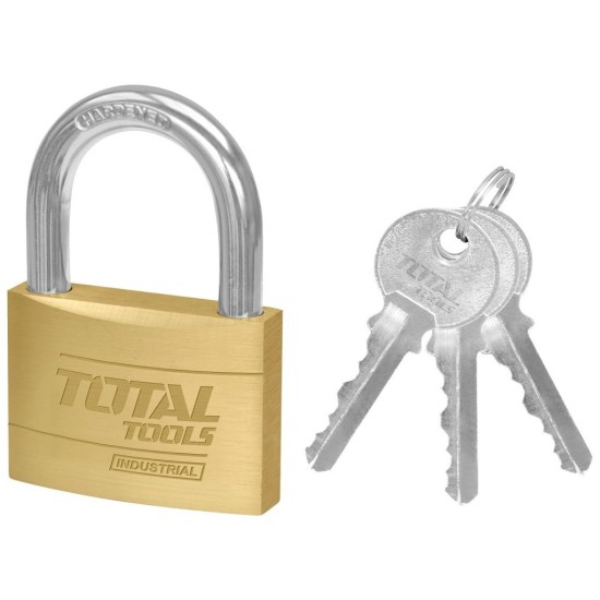 Zámek visací mosazný, 30mm, industrial TOTAL