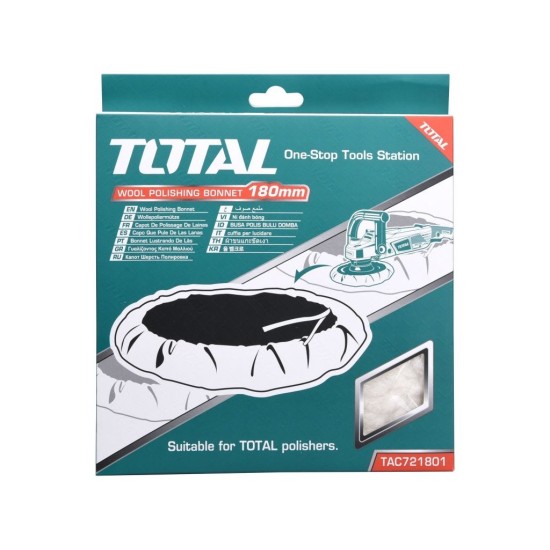 Leštiaci kotúč, 180mm, ovčie rúno, priemyselný TOTAL