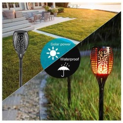 LED baterka s plameňom, solárne nabíjanie BASS LED baterka s plameňom, solárne nabíjanie BASS