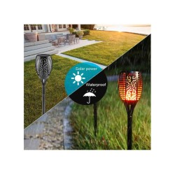 LED baterka s plameňom, solárne nabíjanie BASS LED baterka s plameňom, solárne nabíjanie BASS