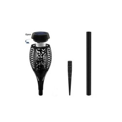 LED baterka s plameňom, solárne nabíjanie BASS