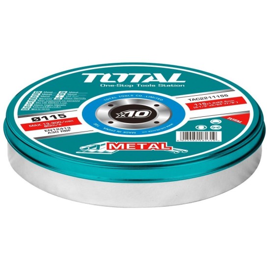 Rezné kotúče na kov, 10ks, 115x1,2x22,2mm, CELKOM Rezné kotúče na kov, 10ks, 115x1,2x22,2mm, CELKOM