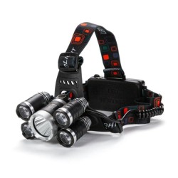 Čelovka (nabíjateľná) 5xLED 1 T6, 4 XPE BASS Čelovka (nabíjateľná) 5xLED 1 T6, 4 XPE BASS