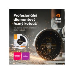 Diamantový rezací kotúč na asfalt, betón, dlaždice 350mm KAXL Diamantový rezací kotúč na asfalt, betón, dlaždice 350mm KAXL