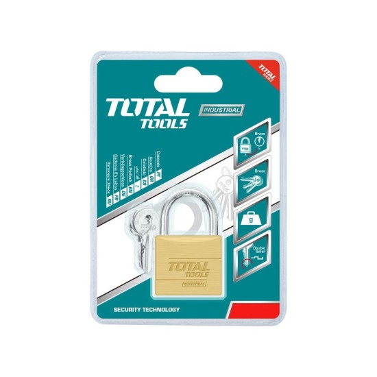 Zámek visací mosazný, 40mm, industrial TOTAL