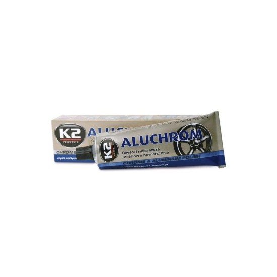 Aluchrom, pasta na čistenie a leštenie kovových povrchov 120g K2 Aluchrom, pasta na čistenie a leštenie kovových povrchov 120g K2