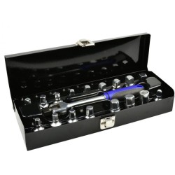 Kľúče na zátky na olejovú vaňu 3/8", sada 18ks GEKO