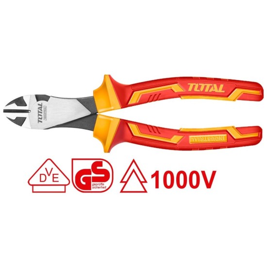 Elektrikářské kleště štípací boční, heavy duty, 180mm, industrial, TOTAL