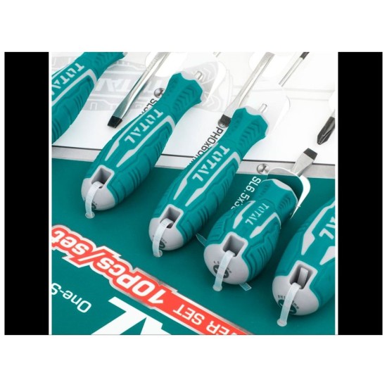 Skrutkovače, sada 10ks, priemyselné, CrV TOTAL