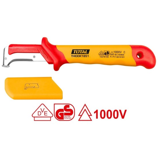 Elektrikářský nůž na kabely, 185x50mm, industrial, TOTAL