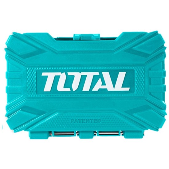 Sada vrtákov a hrotov 45ks, priemyselná, HSS TOTAL Sada vrtákov a hrotov 45ks, priemyselná, HSS TOTAL