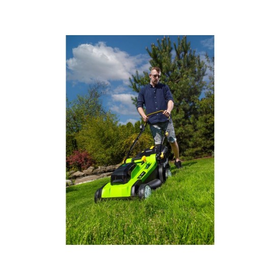 FZR 70435-0 2x20V akumulátorová kosačka 43cm (bez batérie) FIELDMANN