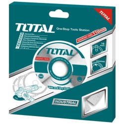 Segmentový diamantový rezací kotúč, 115x22,2mm, rezanie za sucha, TOTAL Segmentový diamantový rezací kotúč, 115x22,2mm, rezanie za sucha, TOTAL