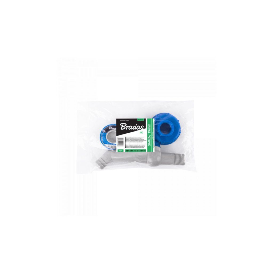 Sada pre IBC nádobu na vodu, kohútik 45° s prípojkou IBCS60x6 pre 19 mm hadice a PTFE pásku Sada pre IBC nádobu na vodu, kohútik 45° s prípojkou IBCS60x6 pre 19 mm hadice a PTFE pásku