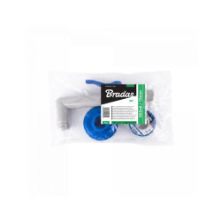 Sada pre IBC nádobu na vodu, 90° kohútik s prípojkou IBCS60x6 pre 1" hadice a PTFE pásku