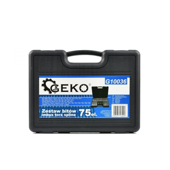 BITY TORX, HEX, Spline, sada 75ks GEKO