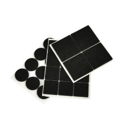 Samolepiace plstené podložky na nábytok 28ks, okrúhle 25mm, štvorcové 25x25mm a 40x40mm GEKO