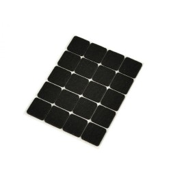 Samolepiace plstené podložky na nábytok 20ks, štvorcové 20x20mm GEKO