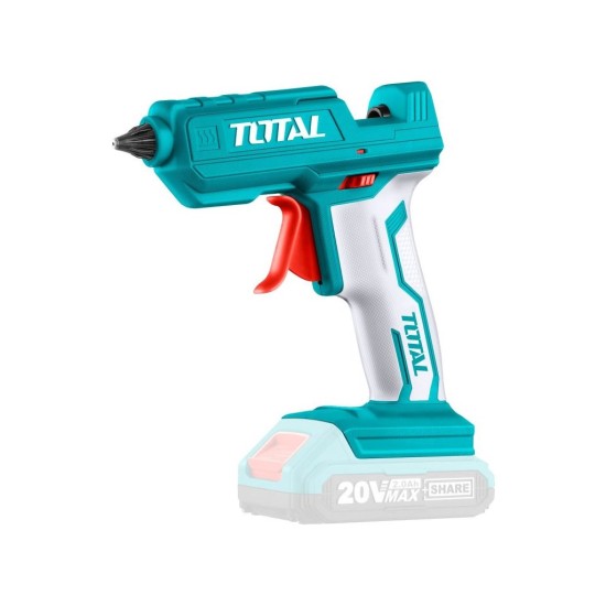 Batériová lepiaca pištoľ, 20V, 11.2 mm, bez batérie a nabíjačky, TOTAL