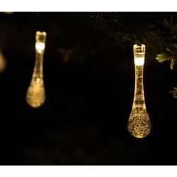 Dekoratívne LED svietidlá, 30ks, 7m, solárne nabíjanie BASS