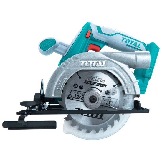 Aku kotoučová pila, 140mm, 20V Li-ion, 2000mAh, bez baterie a nabíječky, TOTAL Aku kotoučová pila, 140mm, 20V Li-ion, 2000mAh, bez baterie a nabíječky, TOTAL