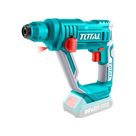 Aku vrtací kladivo, 20V Li-ion, 2000mAh, SDS plus, 1.5J, bez baterie a nabíječky, TOTAL Aku vrtací kladivo, 20V Li-ion, 2000mAh, SDS plus, 1.5J, bez baterie a nabíječky, TOTAL
