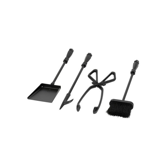 Sada krbového náradia 24B, 4 kusy, čierna, 60 cm Sada krbového náradia 24B, 4 kusy, čierna, 60 cm