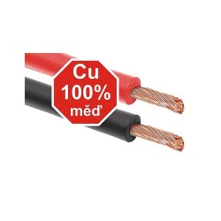 Štartovacie káble 200 A 2,5 m 100% medená taška na zips COMPASS Štartovacie káble 200 A 2,5 m 100% medená taška na zips COMPASS