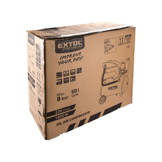 Olejový kompresor, 1800W, 50l EXTOL PREMIUM Olejový kompresor, 1800W, 50l EXTOL PREMIUM