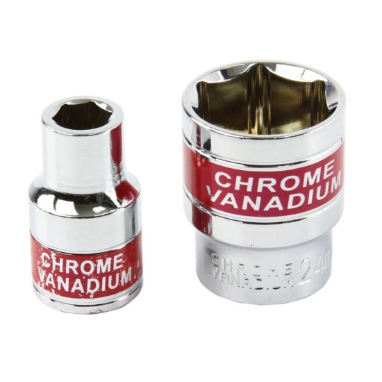 Nástrčné hlavy 10-24mm, 1/2", 9ks s kľúčom L MAR-POL Nástrčné hlavy 10-24mm, 1/2", 9ks s kľúčom L MAR-POL