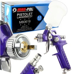 Striekacia pištoľ HVLP, 0,8 mm H2000G2 MAR-POL Striekacia pištoľ HVLP, 0,8 mm H2000G2 MAR-POL