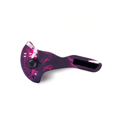 Športová, antismogová maska s filtrom s aktívnym uhlím N99, fialová BASS