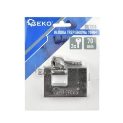 Bezpečnostný visiaci zámok 70mm GEKO Bezpečnostný visiaci zámok 70mm GEKO